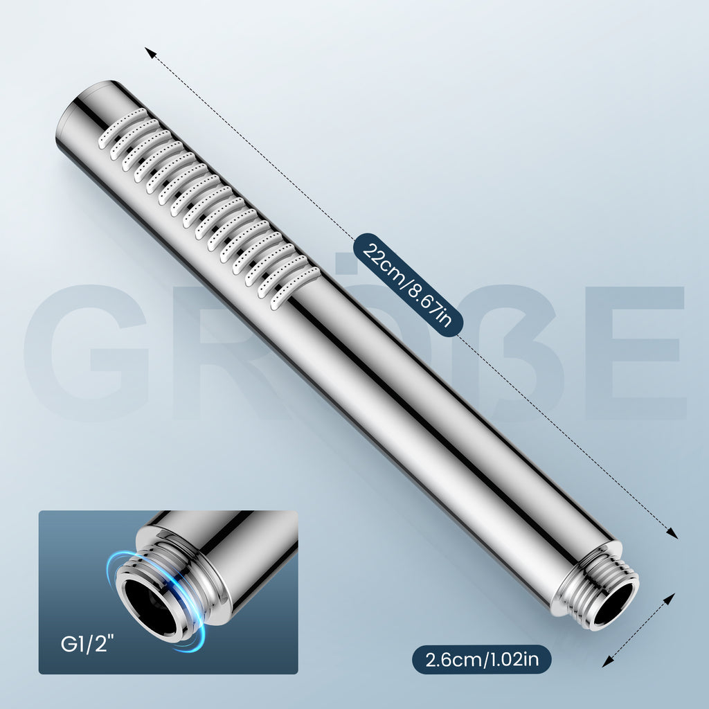 FEELSO Duschkopf Filter für Badezimmer, Hochdruck Wassersparender Handbrause mit AntiKalk Silikondüsen-ABS Chrom, Edelstahl Universal Shower Head für Baden und Spa